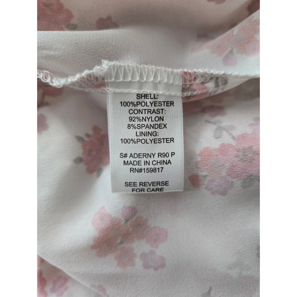 Arula Floral Lace Tiered Dress Size 1X Puff Sleeve Patchwork Cottagecore Boho - Picture 9 of 10
